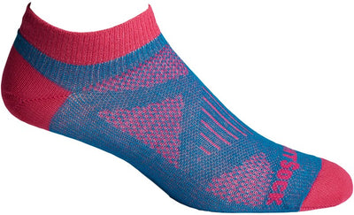 Wrightsock Women's Coolmesh II - Lo Socks Turquoise/Fuchsia