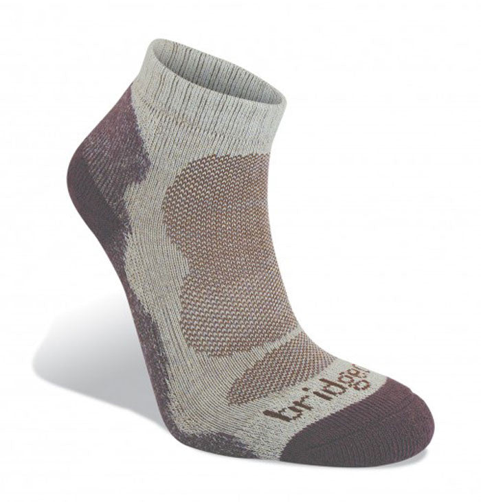 Bridgedale Bamboo Lo (Clearance) Socks Natural/Aubergine