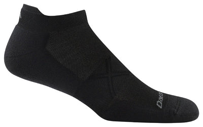 Darn Tough Men's Run Ultra-Lightweight - No Show Tab Socks Black