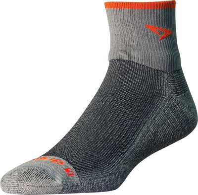 Drymax Maximum Protection Trail Running - Quarter Crew Socks Gray/Orange