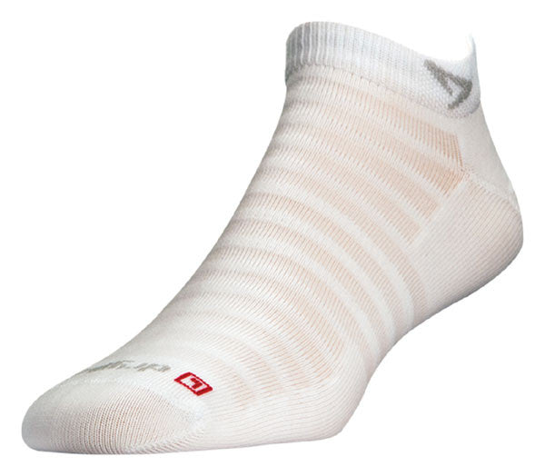 Drymax Hyper Thin Running - Mini Crew Socks White