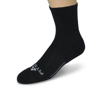 FitSok CF-2 Cushion - Crew (2-Pack) (Clearance) Socks Black