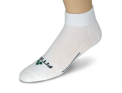 FitSok CF-2 Cushion - Quarter (3-Pack) (Clearance) Socks White