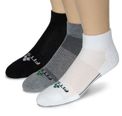 FitSok CF-2 Cushion - Quarter (3-Pack) (Clearance) Socks Tri-Color