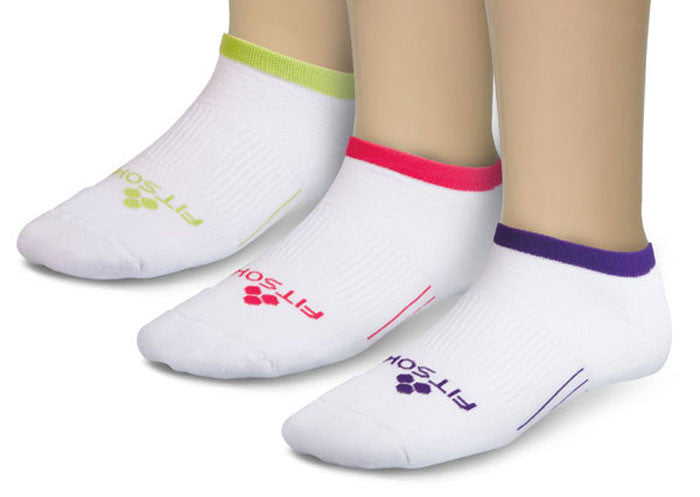 FitSok Pop Colors CF-2 Cushion - Low Cut (3-Pack) (Clearance) Socks Jewel Pop