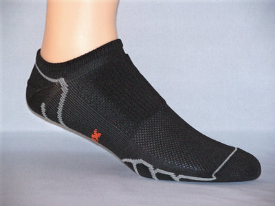 Vitalsox Ultra Light Weight - Ghost (No Show) Socks Black