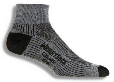 Wrightsock Coolmesh II - Quarter Socks Grey