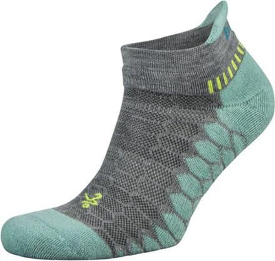 Balega Silver - No Show Socks Midgrey/Aqua