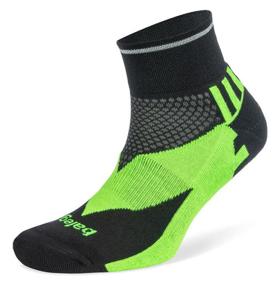 Balega Enduro Reflective - Quarter Socks Black/Neon Green