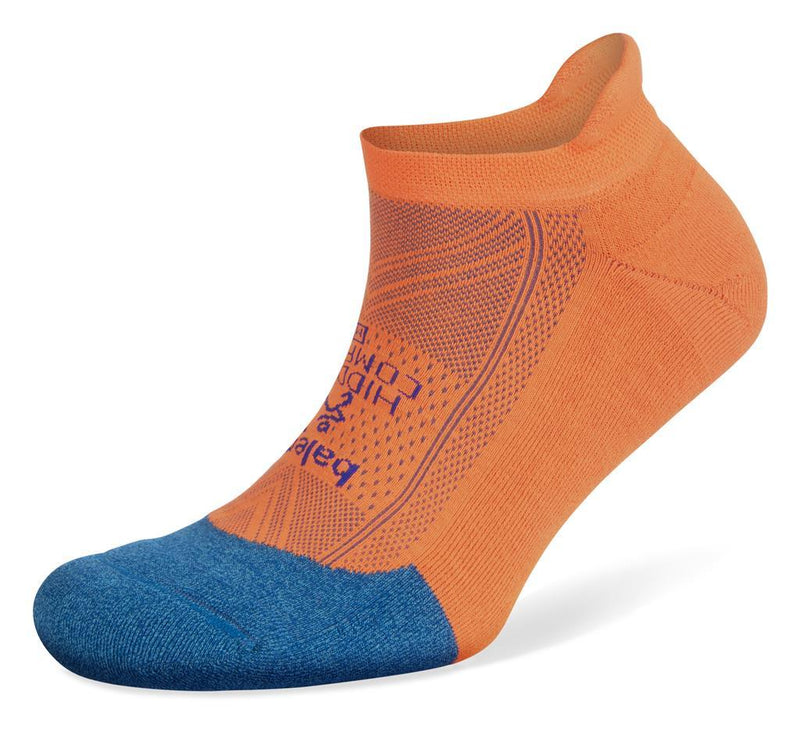 Balega Hidden Comfort Socks Denim/Neon Orange