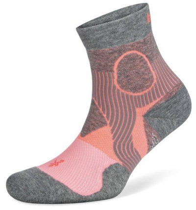 Balega Support - Quarter Socks Sherbet Pink/Midgrey