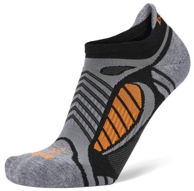 Balega Ultralight - No Show Socks Black/Grey Heather