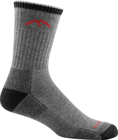 Darn Tough Men's Coolmax Hiker Midweight - Micro Crew Socks Gray/Black