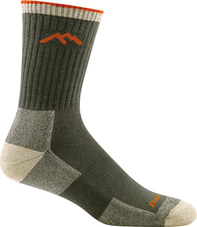 Darn Tough Men's Coolmax Hiker Midweight - Micro Crew Socks Olive