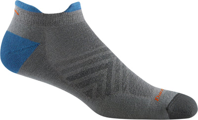 Darn Tough Men's Coolmax Run Ultra-Lightweight - No Show Tab Socks Gray