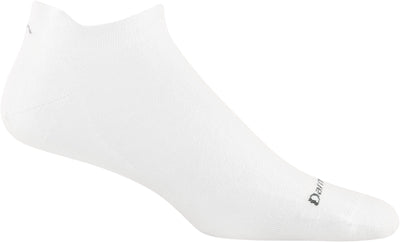 Darn Tough Men's Coolmax Run Ultra-Lightweight - No Show Tab Socks White