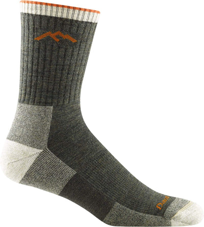 Darn Tough Men's Hiker Midweight - Micro Crew Socks Olive