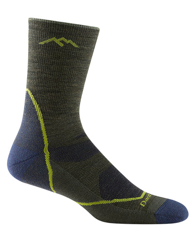 Darn Tough Men's Light Hiker Lightweight - Micro Crew Socks Forest