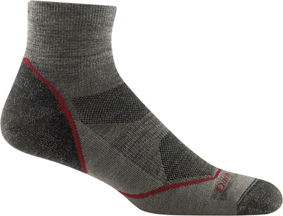 Darn Tough Men's Light Hiker Lightweight - Quarter Socks Taupe