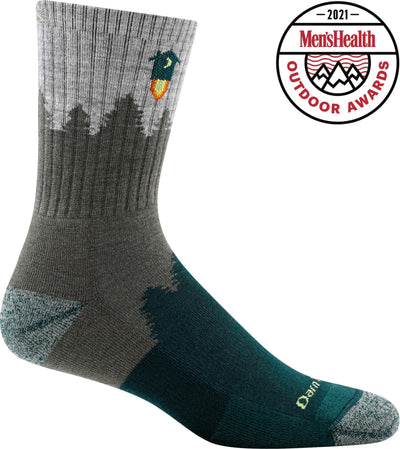 Darn Tough Men's Number 2 Hiker Midweight - Micro Crew Socks Green