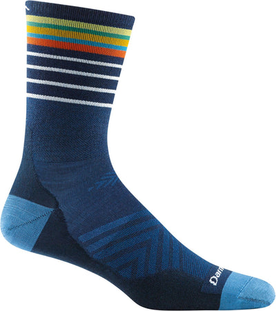 Darn Tough Men's Run Stride Ultra-Lightweight - Micro Crew Socks Eclipse