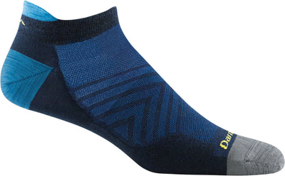 Darn Tough Men's Run Ultra-Lightweight - No Show Tab Socks Eclipse