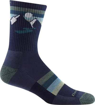 Darn Tough Men's Sunset Ridge Hiker Lightweight - Micro Crew Socks Eclipse