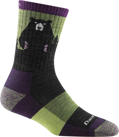 Darn Tough Women's Bear Town Hiker Lightweight - Micro Crew Socks Lime