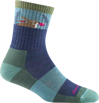 Darn Tough Women's Bubble Bunny Hiker Lightweight - Micro Crew (Clearance) Socks Denim