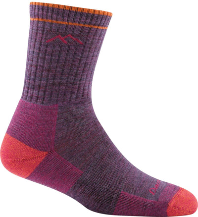 Darn Tough Women's Hiker Midweight - Micro Crew Socks Plum Heather