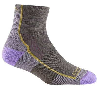 Darn Tough Women's Hiker Midweight - Quarter Socks Taupe