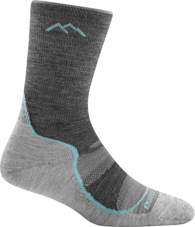 Darn Tough Women's Light Hiker Lightweight - Micro Crew Socks Slate