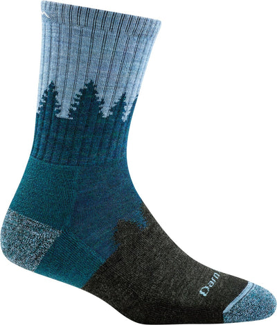 Darn Tough Women's Treeline Hiker Midweight - Micro Crew Socks Blue