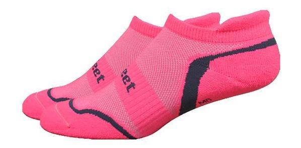 Defeet D-Evo Tabby Socks Flamingo Pink/Charcoal