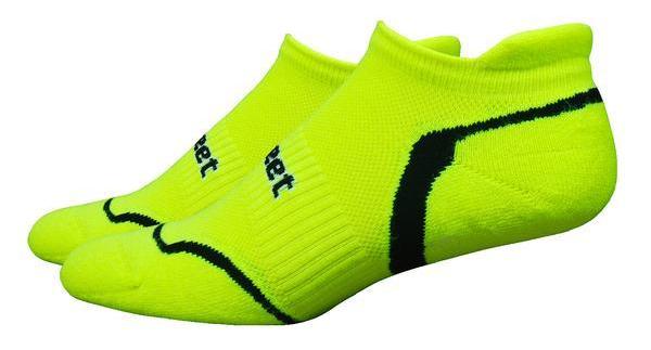 Defeet D-Evo Tabby Socks Hi-Vis Yellow w/Black
