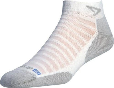 Drymax Running Lite-Mesh - Mini Crew Socks White/Gray