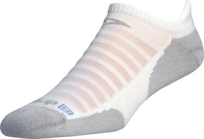 Drymax Running Lite-Mesh - No Show Tab Socks White/Light Grey