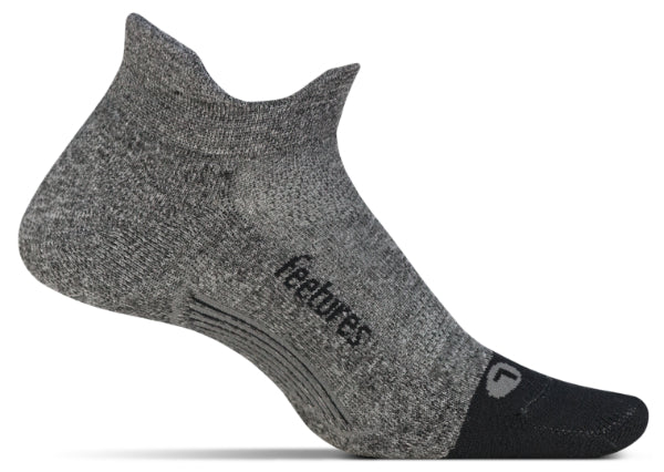 Feetures Elite Light Cushion - No Show Tab Socks Gray