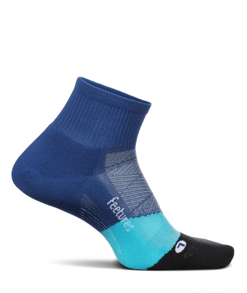 Feetures Elite Light Cushion - Quarter Socks Oceanic