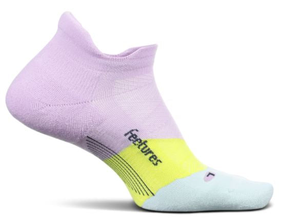 Feetures Elite Max Cushion - No Show Tab Socks Purple Orchid