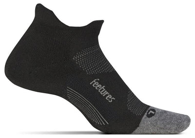 Feetures Elite Max Cushion - No Show Tab Socks Black