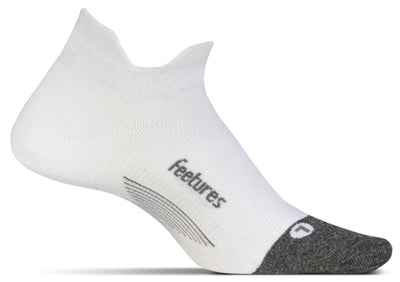 Feetures Elite Ultra Light - No Show Tab Socks White