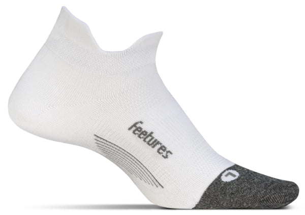 Feetures Elite Ultra Light - No Show Tab Socks White