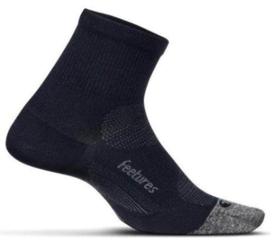 Feetures Elite Ultra Light - Quarter Socks Black