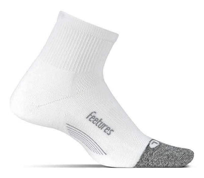 Feetures Elite Ultra Light - Quarter Socks White