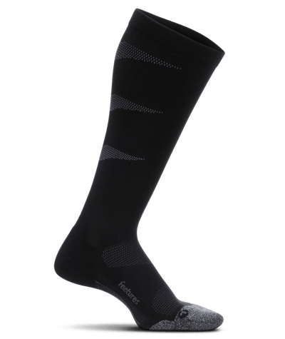 Feetures Graduated Compression Light Cushion - Knee High Socks Black