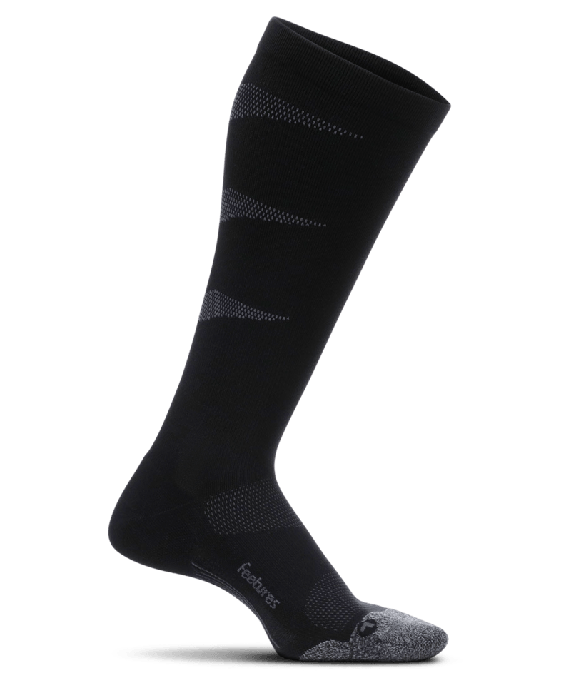 Feetures Graduated Compression Light Cushion - Knee High Socks Black