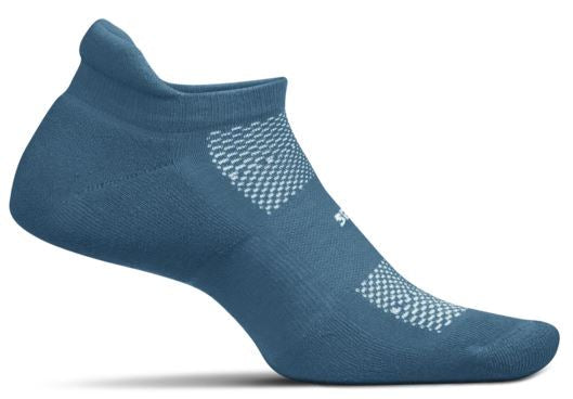 Feetures High Performance Cushion - No Show Tab Socks Digital Teal