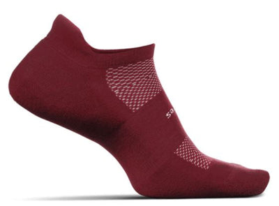 Feetures High Performance Cushion - No Show Tab Socks Vino