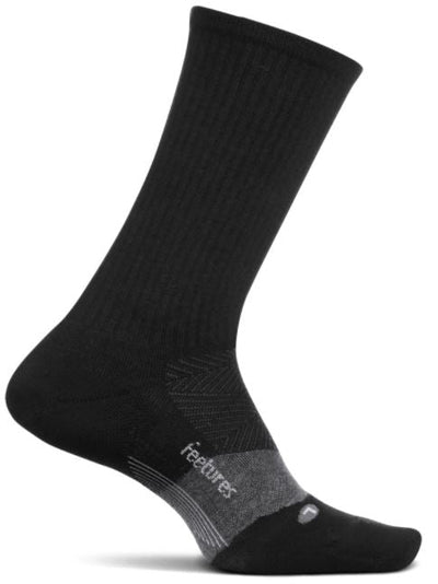Feetures Merino 10 Cushion - Crew Socks Charcoal